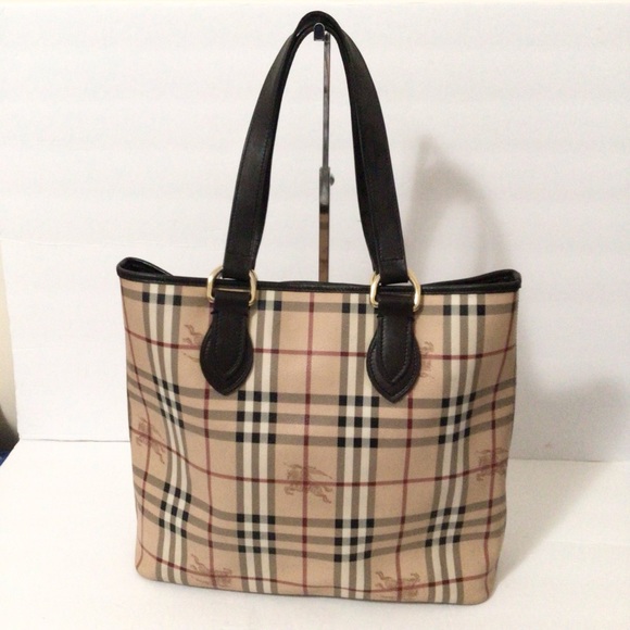 Burberry Haymarket Tote Bag - Picture 1 of 15